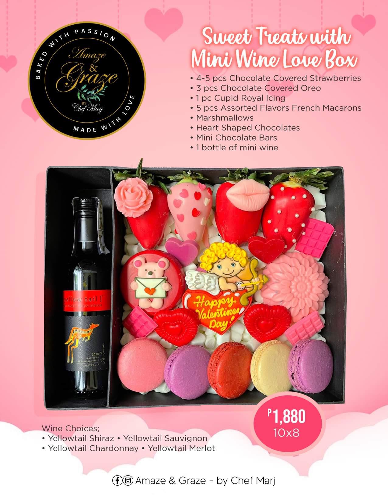 Sweet Treats with mini bottle love box