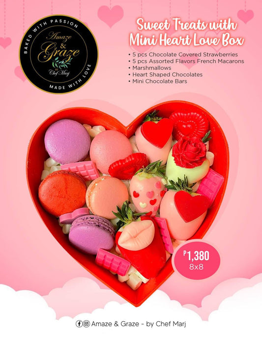 Sweet Treats with mini heart love box