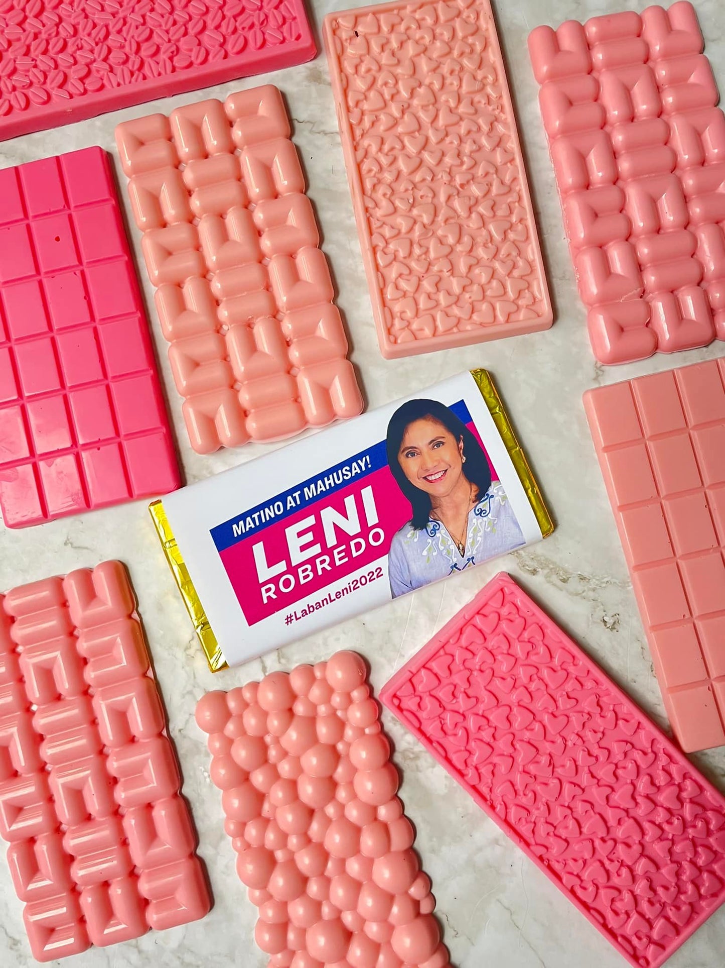 personalized chocolate bars for campaign Leni