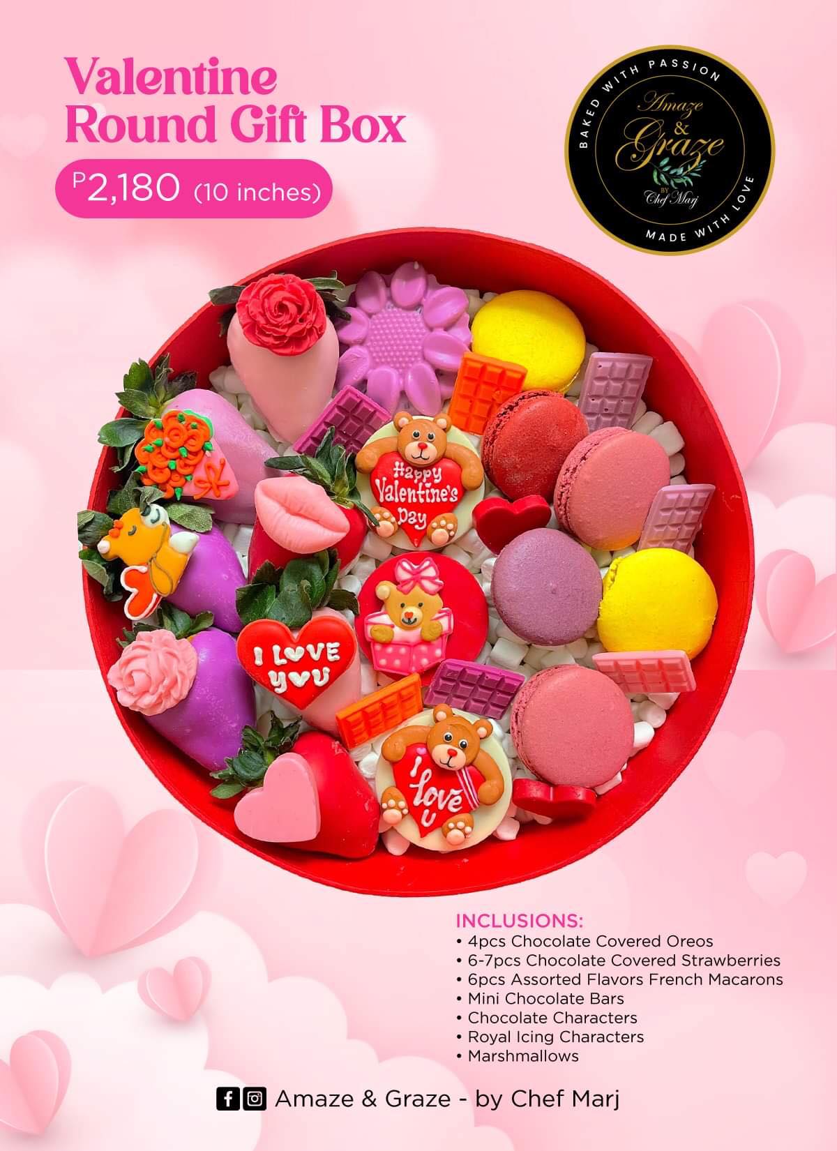 Valentines Round Gift Box